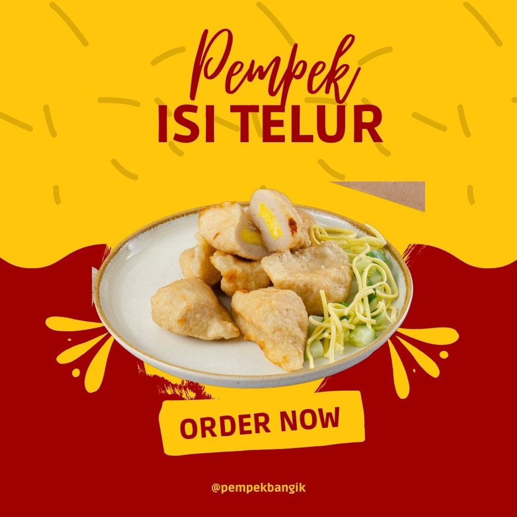 

PEMPEK BANGIK ISI TELUR PLUS CUKA 120 GRAM