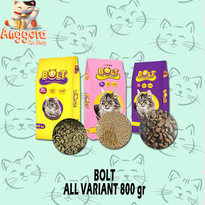 Makanan Kucing kering BOLT 800gr All Varian
