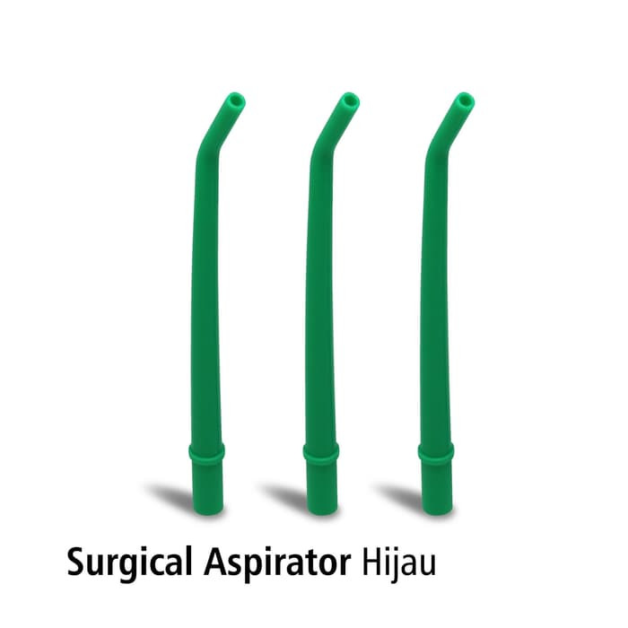 New Surgical Aspirator Tip Dental Hijau