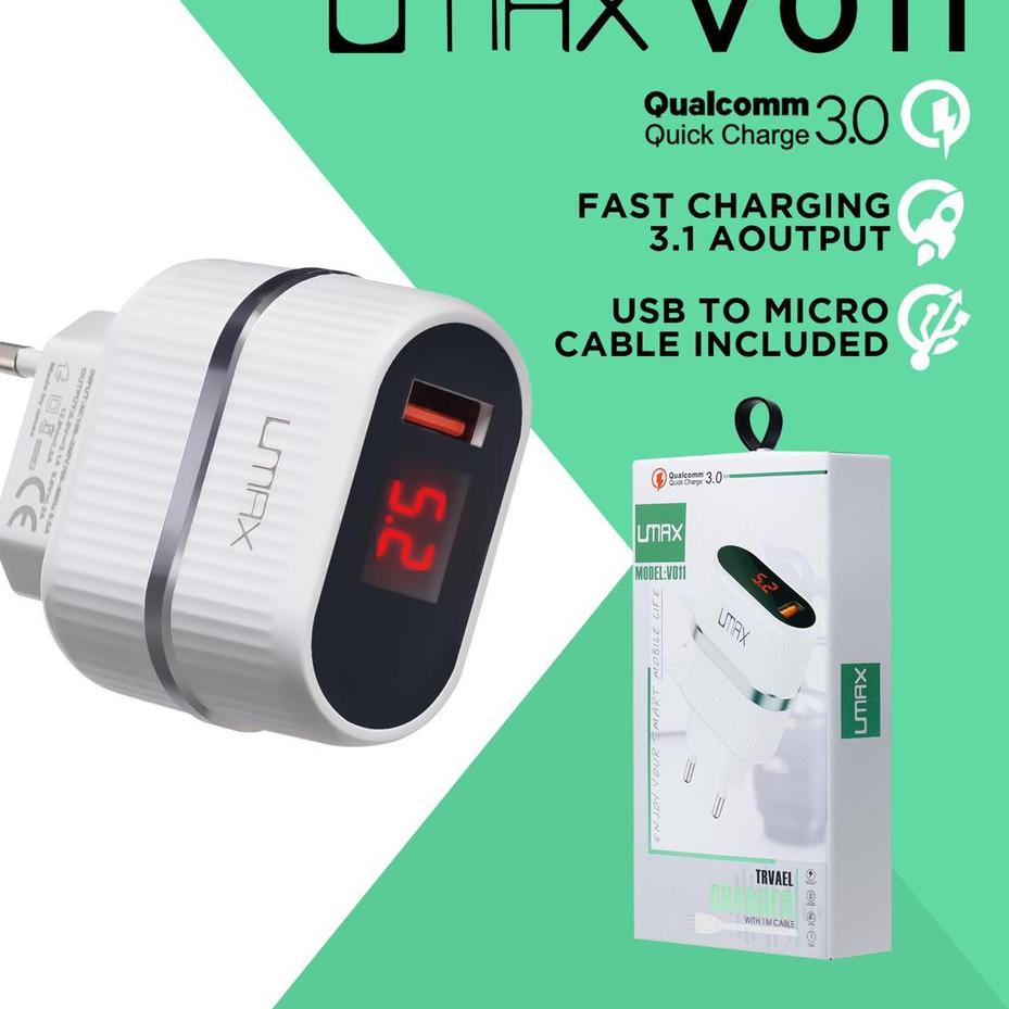 Tren Kekinian.. Travel charger UMAX V011 /MICRO / TYPE C