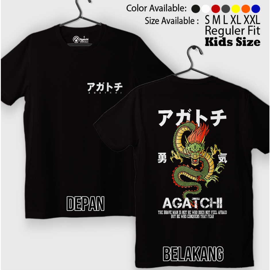 Baju Kaos Atasan Anak Laki-Laki Agatchi Dragon Naga Pemberani