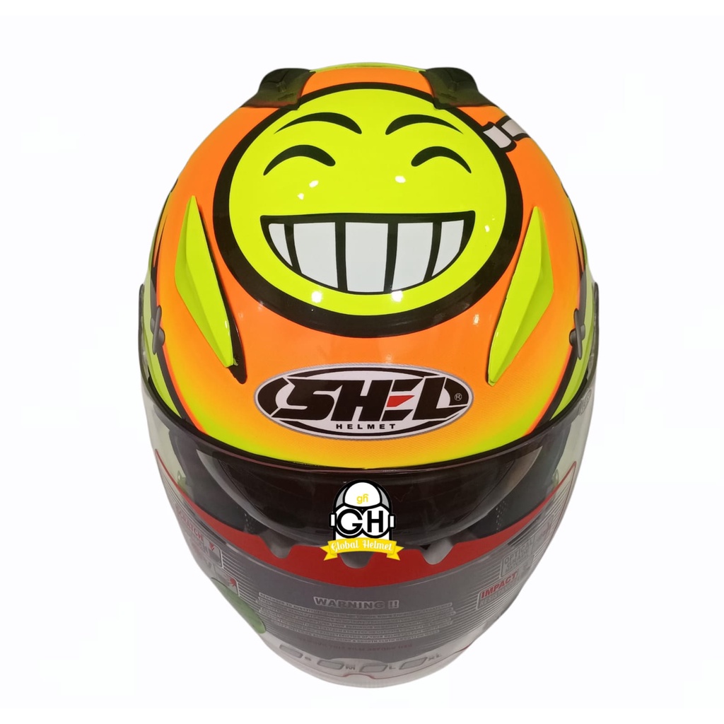 Helm Shell Rover Motif 808 Yellow Fluo Shel Rover