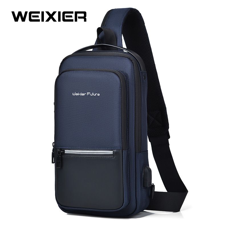 WEIXIER X303 Tas Selempang Pria Shoulder Bag USB Port Anti Maling WK-SBY