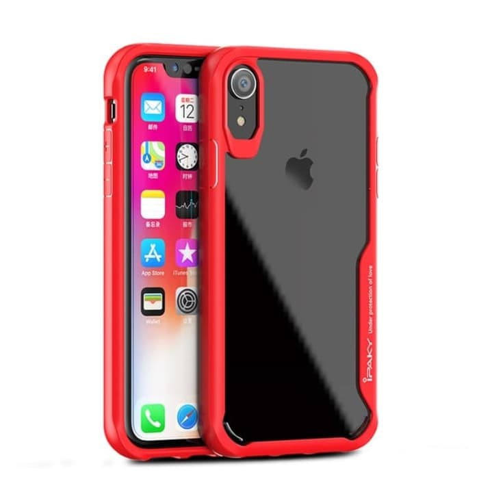 ipaky fuze super series Iphone XR Case casing cover transparan