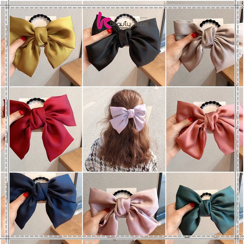 KB-C160 Ikat Rambut Pita Besar Kuncir Rambut Hairband Aksesoris Wanita Kunciran Rambut Korea Style-1