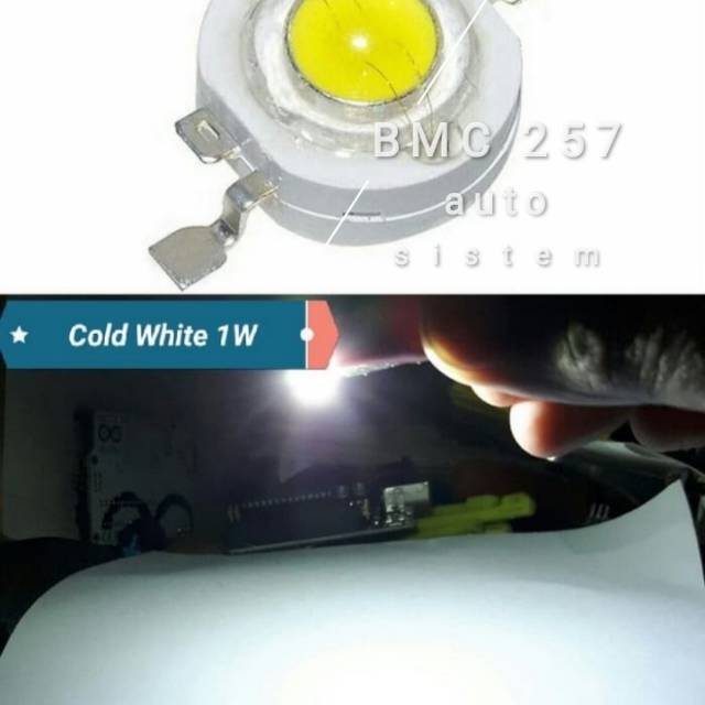 HPL LED 1 WATT SUPER BRIGHT  COOLD WHITE