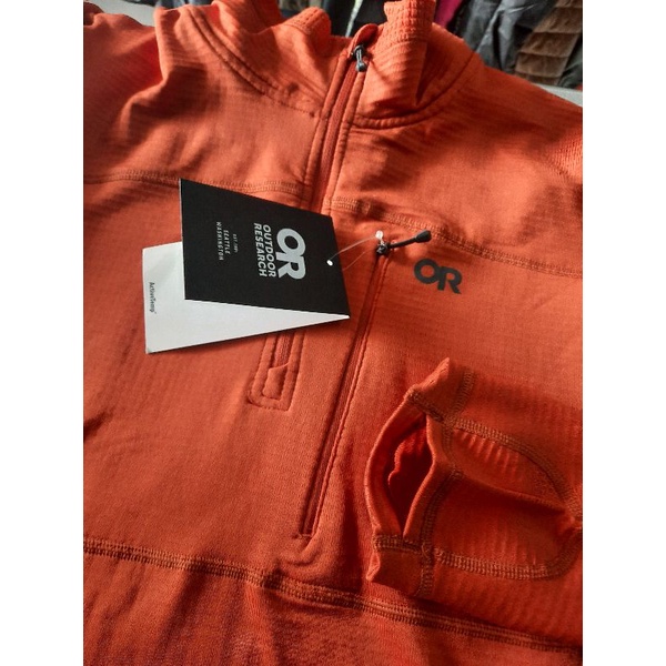 Jaket Gunung Kaos Baselayer Outdoor Research Vigor Quarter Zip Mens