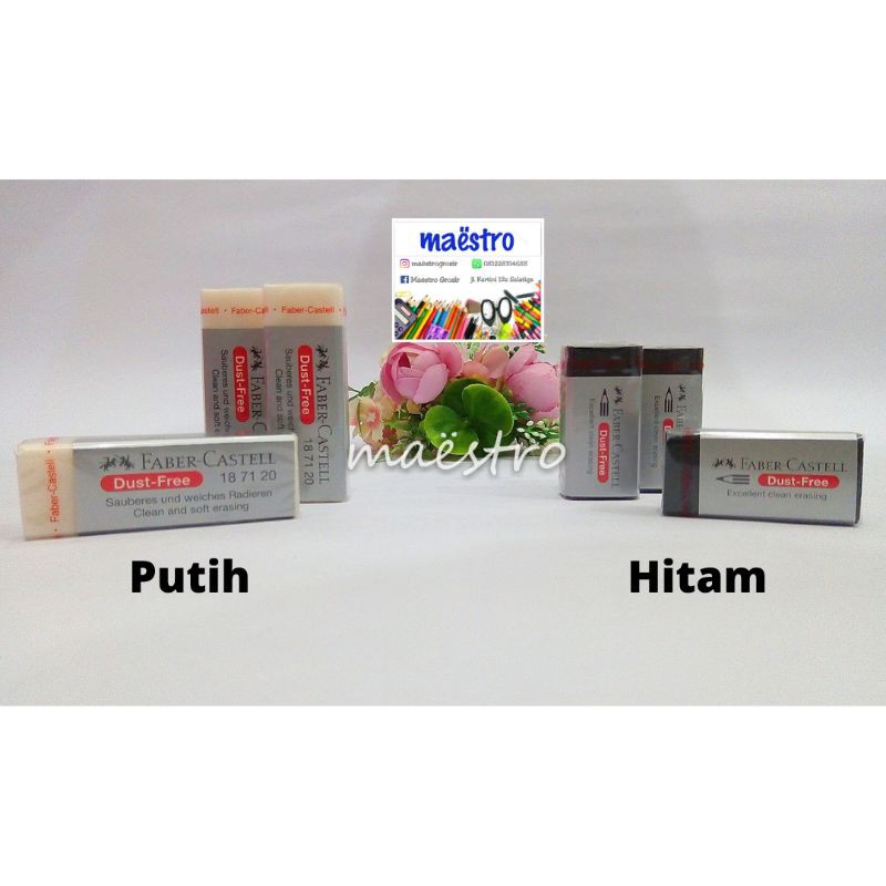 

Penghapus FaberCastell Besar Putih / Hitam / Setip Murah / Penghapus Faber