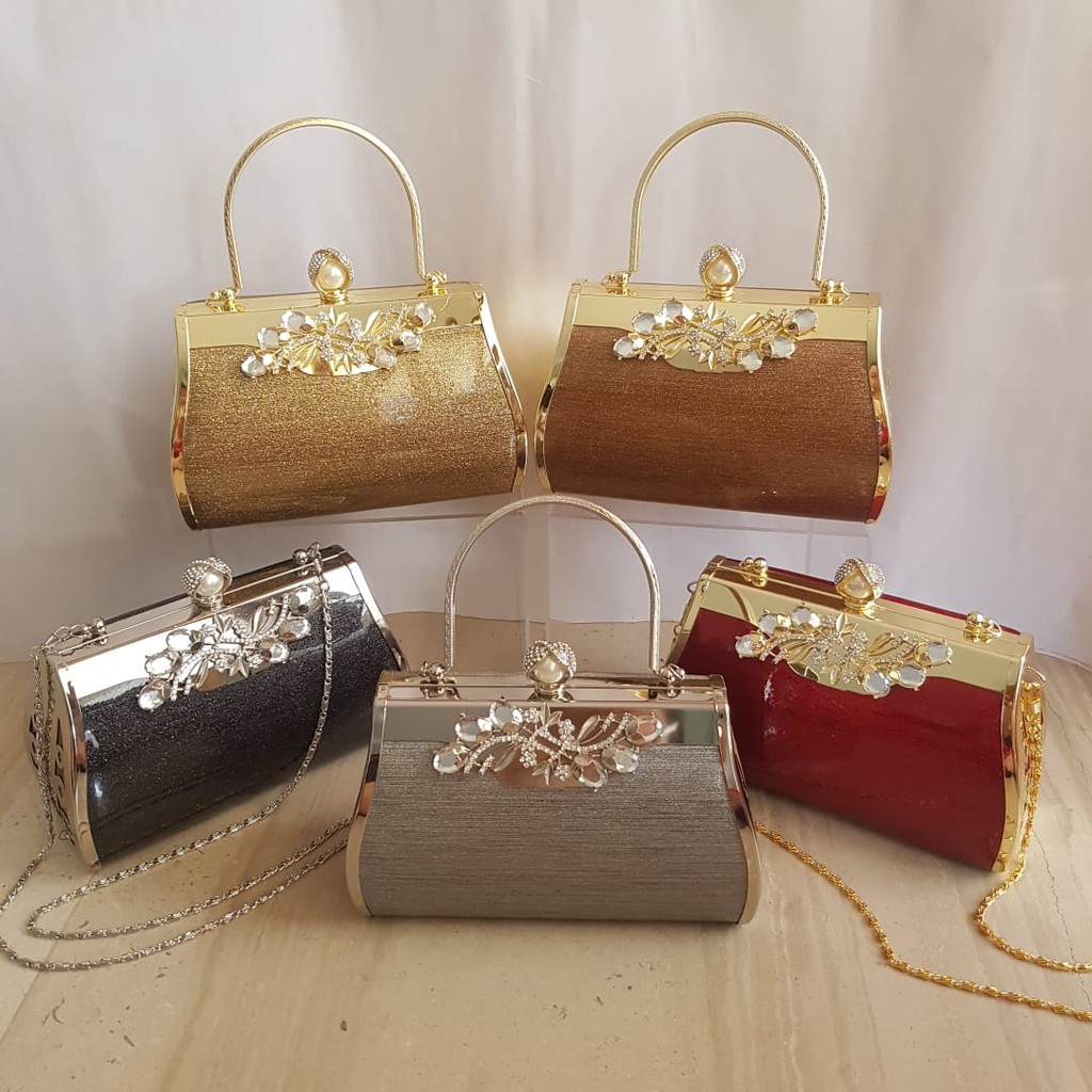 Tas Pesta Farnell Import  Clutch Kondangan Cantik Impor 2894/ 2895 / 2931/2924 Mewah