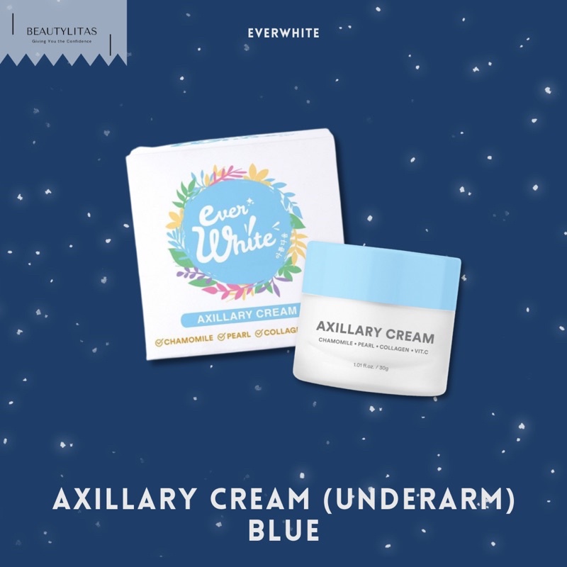 EVERWHITE [NEW PACKAGING] Axillary Cream (Underarm) Blue 15gr &amp; 30gr