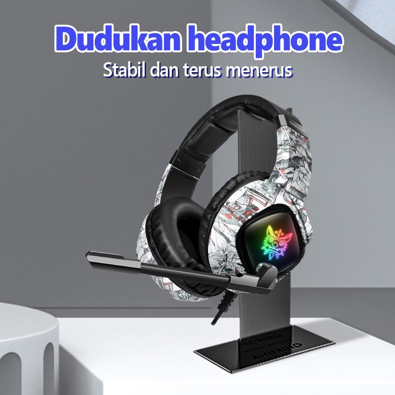 Onikuma ST-1 Gaming Stand Headphone Stand Untuk Gamer PC Game Aksesoris Desktop Headset Stand