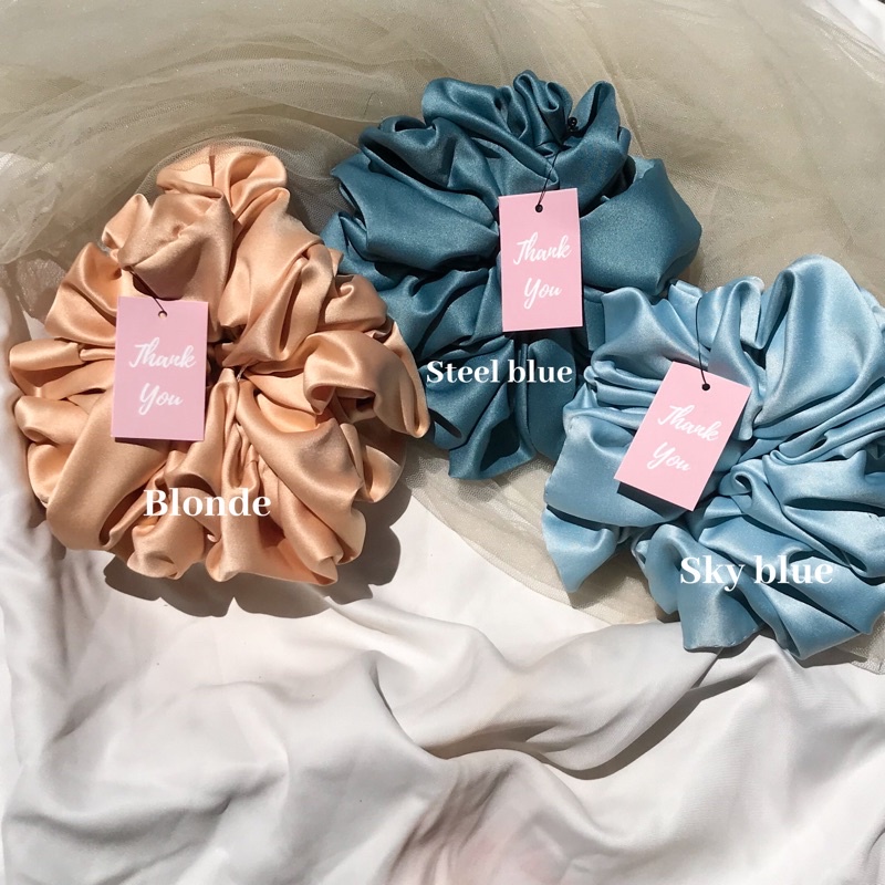 SCRUNCHIE PREMIUM BAHAN VALVET CEPOL HIJAB KEKINIAN MURAH