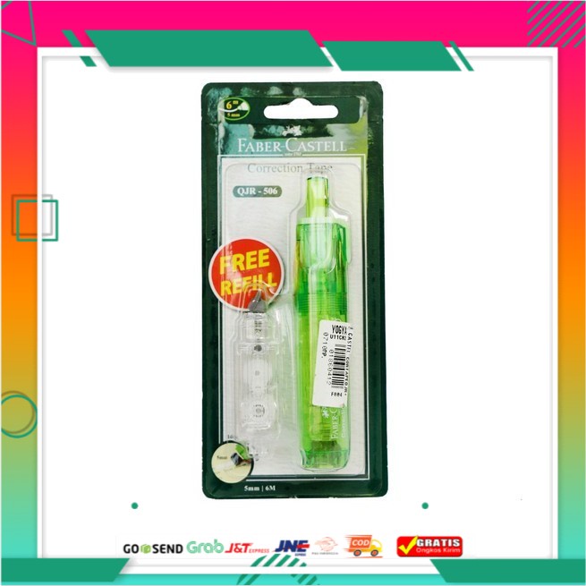 

F CASTELL CORRECTION TAPE QJR +REFFIL 16945R R0918