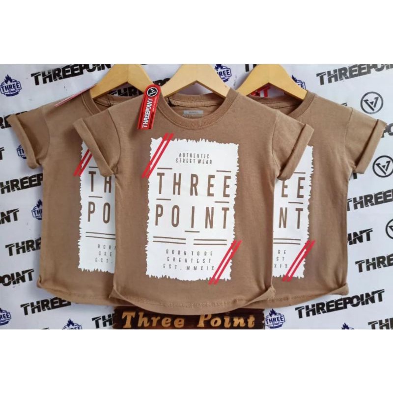 KAOS ANAK DISTRO KAOS ANAK THREE POINT ORIGINAL