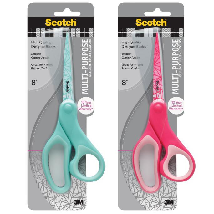 

✨BISA COD✨ Scotch 3M Gunting Serbaguna Aman dan Egronomis 8”, 1428-PA - Merah Muda