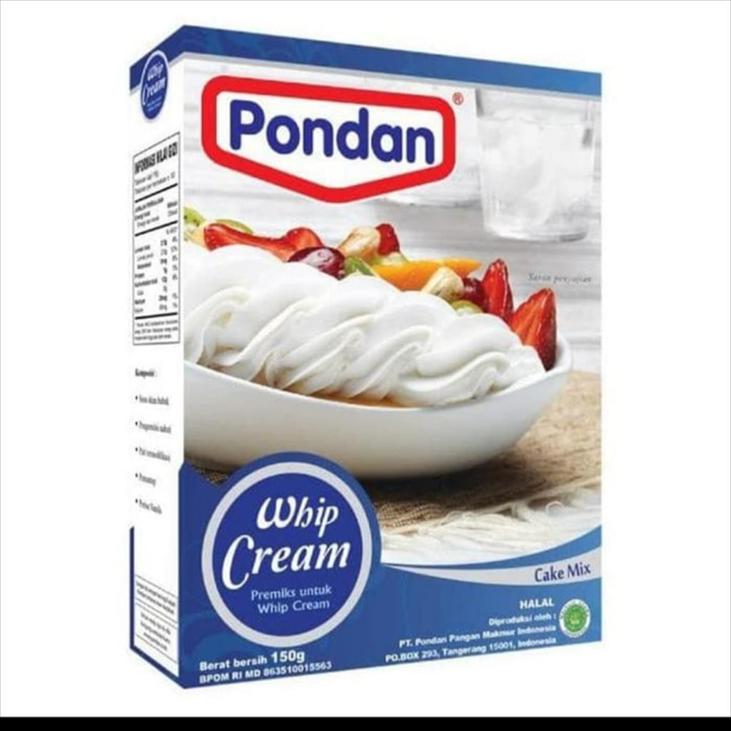 

Pondan Whip Cream 150 Gr