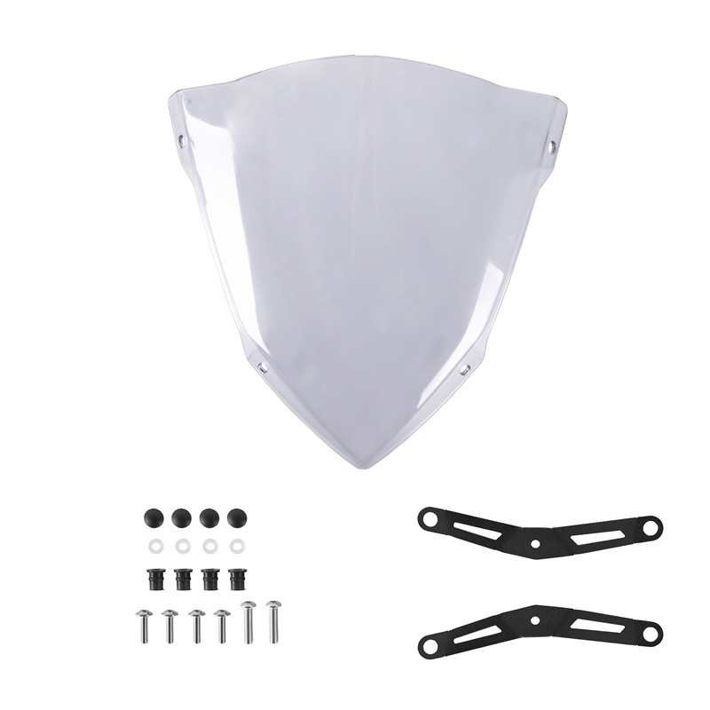 Motorcycle Windscreen Windshield Deflector with Bracket for Yamaha MT03 MT 03 MT25 MT 25 2020 2021 Transparent