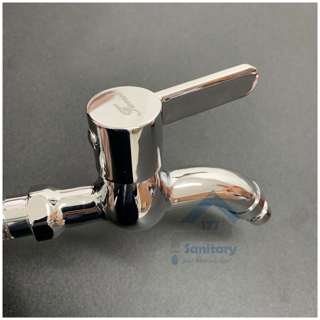 Kran TAMAN minimalis KUNINGAN tebal 367- keran air utk mesin cuci kran dinding brass faucet /H17