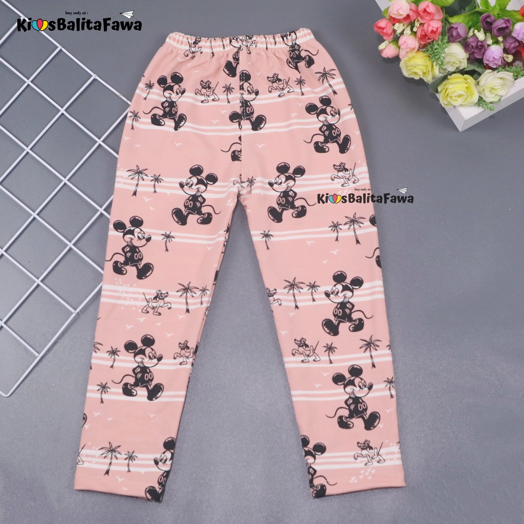 [IMPORT] Legging Nara uk 3-5 Tahun / Leging Motif Anak Perempuan Premium Tebal Celana Ketat Panjang