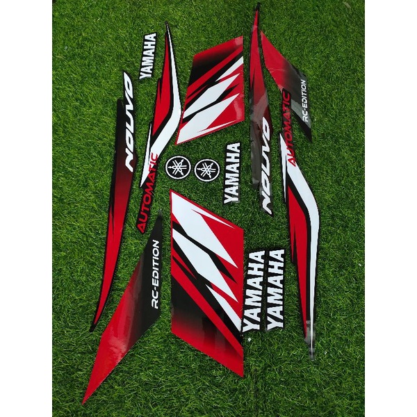 STRIPING NOUVO Z / NOUVO MX MERAH HITAM GLOSSY