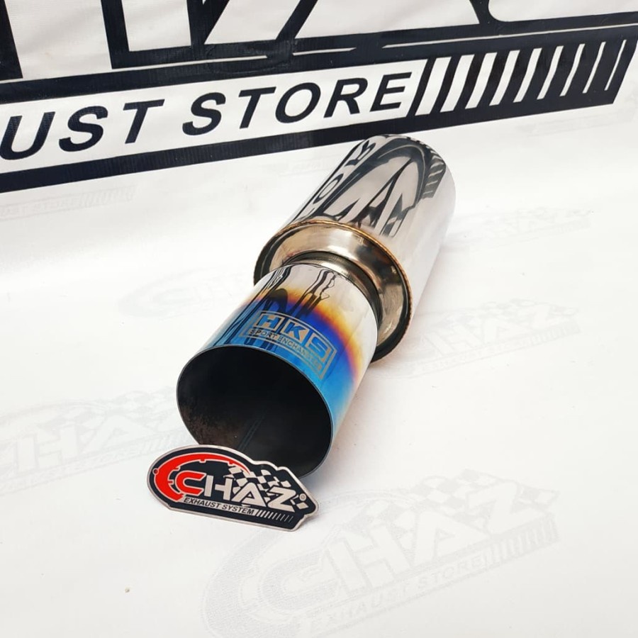 Kami Menjual Knalpot Motor Merk HKS Hi Power Blue Avanza- Xenia- Apv- Luxio -Brio- Jazz- Sigra