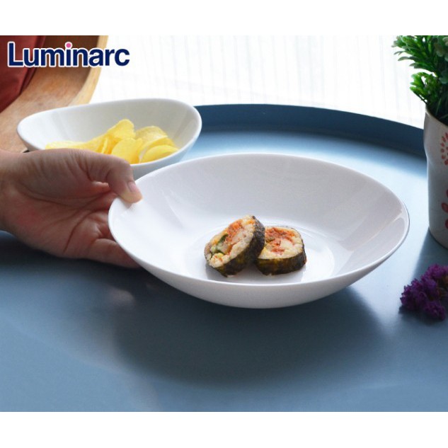 Luminarc Piring Sushi 20cm - Luminarc Piring Pasta - Piring Deep Soup - Piring Kaca - Piring Makan