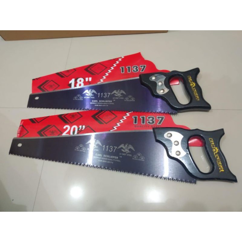 GERGAJI TANGAN CAP MATA ASLI PLAT HITAM 18 20