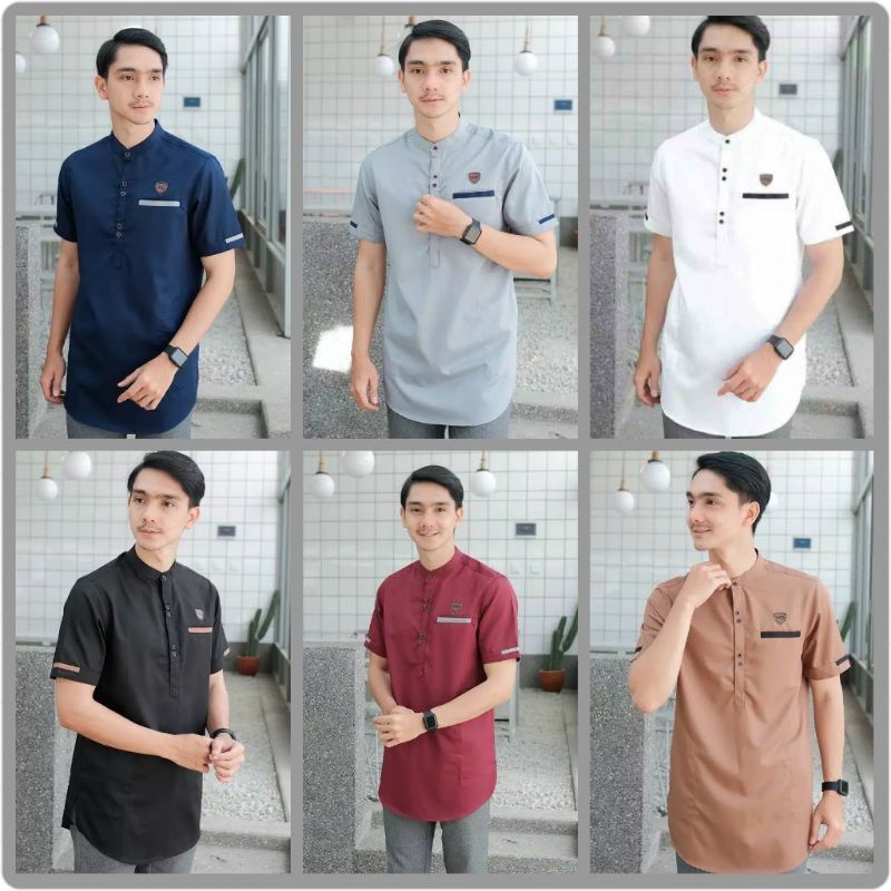 BAJU KOKO KURTA TERBARU KEKINIAN DAN TERLARIS BAJU KOKO LENGAN PANJANG KEMEJA PRIA