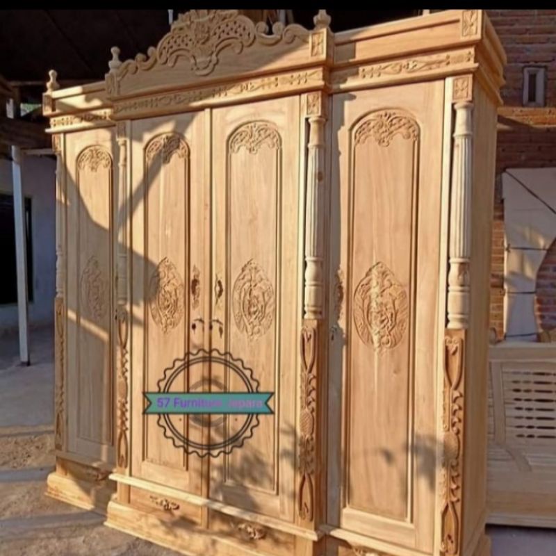 Harga Almari Baju Kayu 4 Pintu Terbaru November 2021 Biggo Indonesia