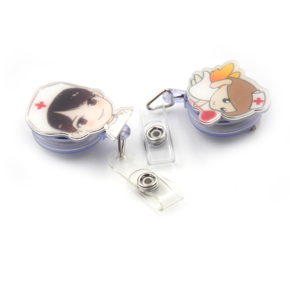 Badge Reel Retractable Untuk Kartu Namaid Card