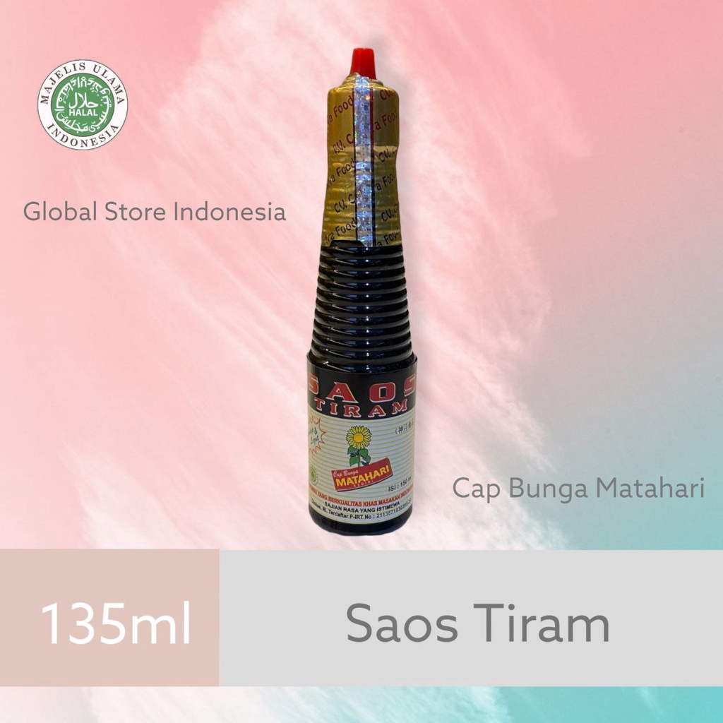 

SAOS TIRAM CAP BUNGA MATAHARI (UKURAN 135ML)