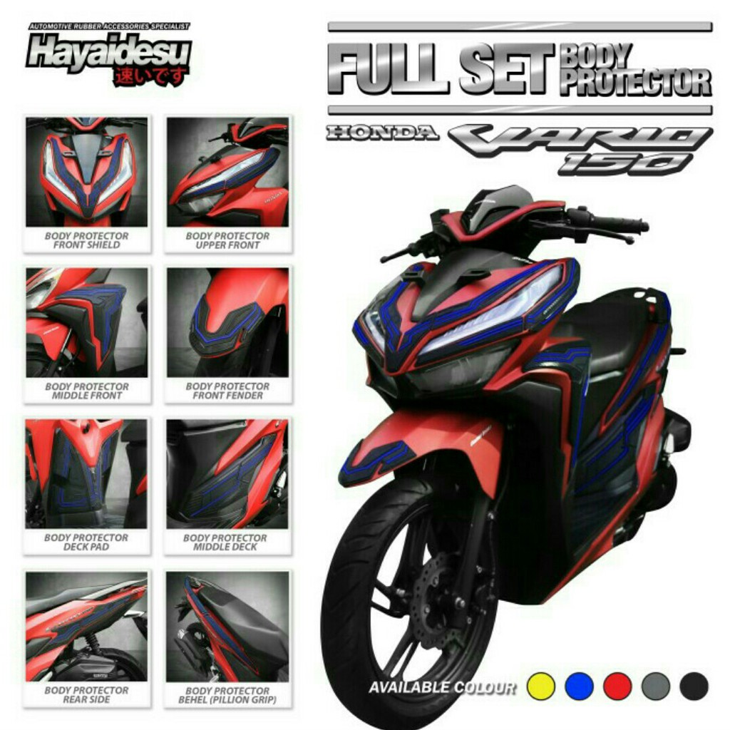 New Vario 2018-2022 Body Protector Full Set Cover Hayaidesu