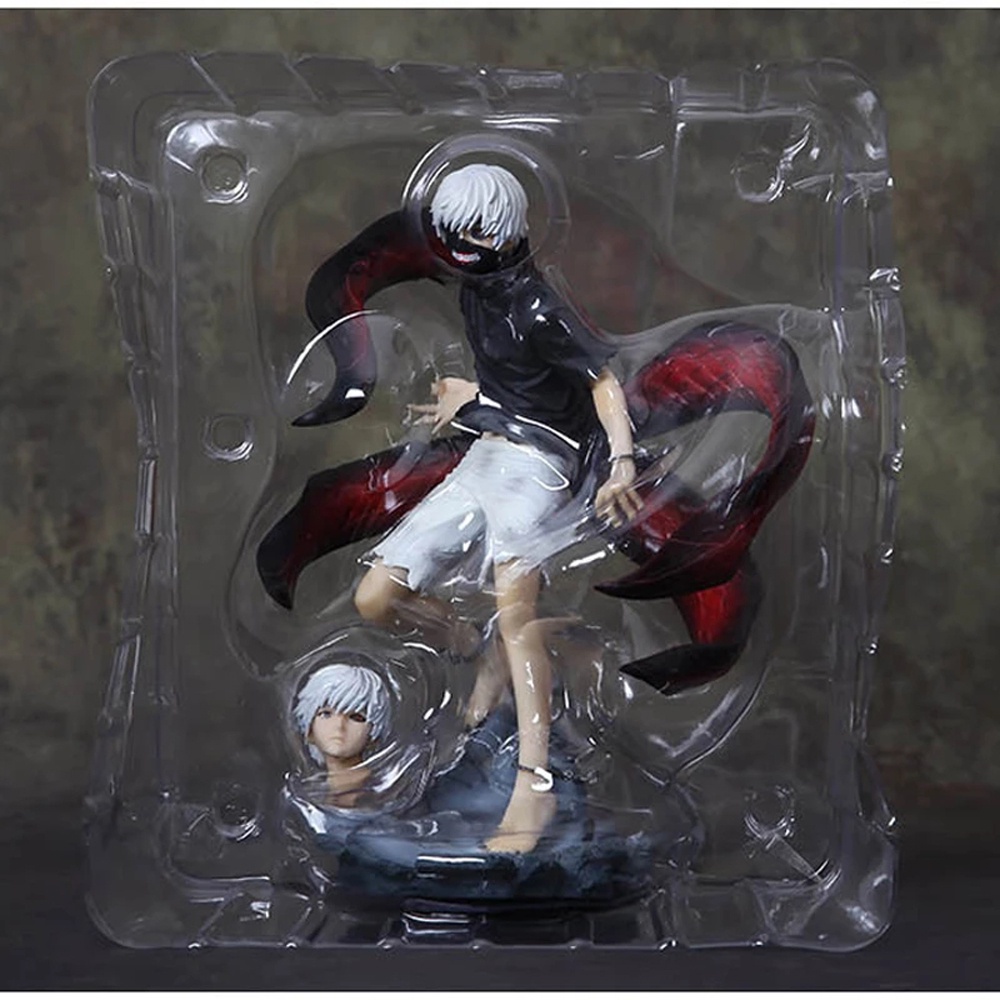 MXBEAUTY Decoration Ken Kaneki Figure Gift Awakened Ken Kaneki Tokyo Ghoul Anime Model Toy Good PVC 1/8 Scale 2 Heads Collectibles Action Figure