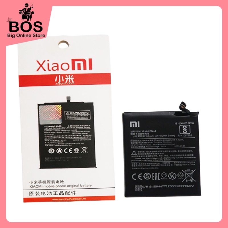 BOS - Baterai XiaoMi Redmi 5 Plus / BN44 / Rdm 5+ / BN 44 Xiao Mi Xiaumi | Batre Battery HP