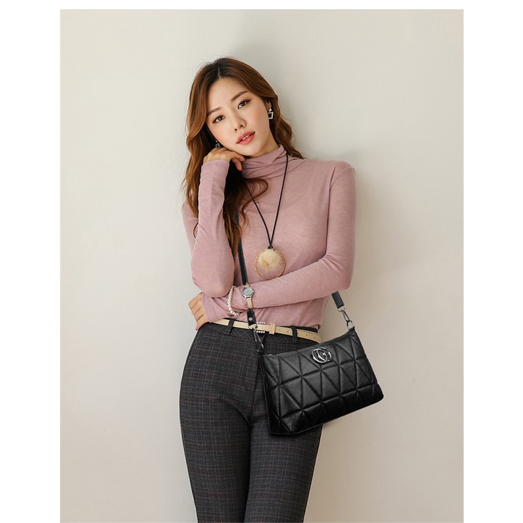 Satu7an T233 Tas Selempang Wanita Style Fashion Korea Import Tas Bahu Cewek Sling Bag Women PU