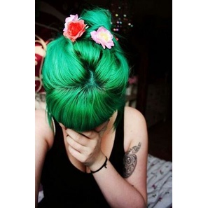 COLOR ME ECO GREEN hair color cream cat pewarna rambut