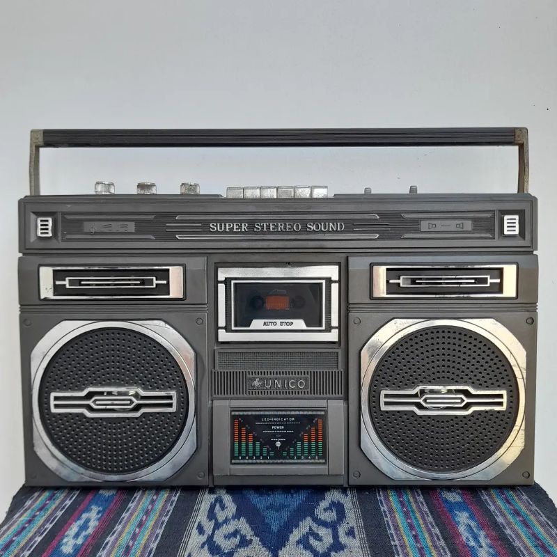 tape boombox unico vintage antik jadul