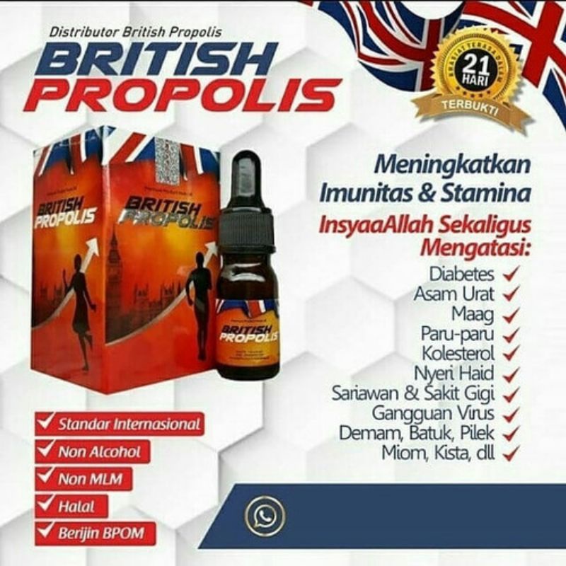 British Propolis Original 100% Obat Herbal Kualitas dijamin