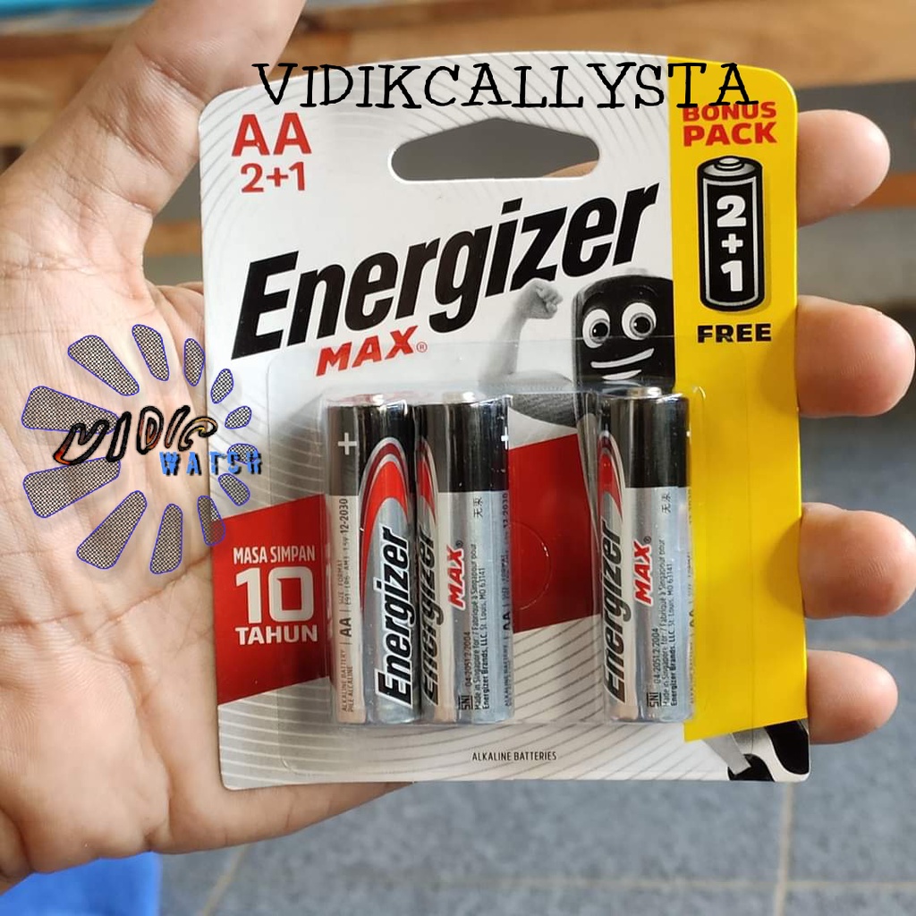 BATERAI ENERGIZER MAX AA AAA A3 A2 E91 BP3 B2G1 LR6  / AAA A3 E92 BP3 B2G1 LR03 1.5V ASLI BONUS 1