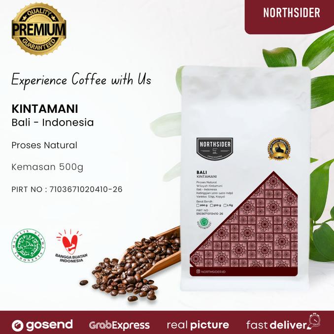 

[ COD ] BIJI KOPI ARABIKA BALI KINTAMANI NATURAL - 500GR NORTHSIDER COFFEE TERLENGKAP Kode 852