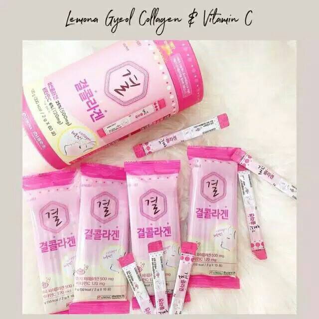 GYEOL COLLAGEN LEMONA COLLAGEN SERBUK+VITAMIN C /KOLAGEN KOREA/MEMUTIHKAN KULIT/MINYAK IKAN