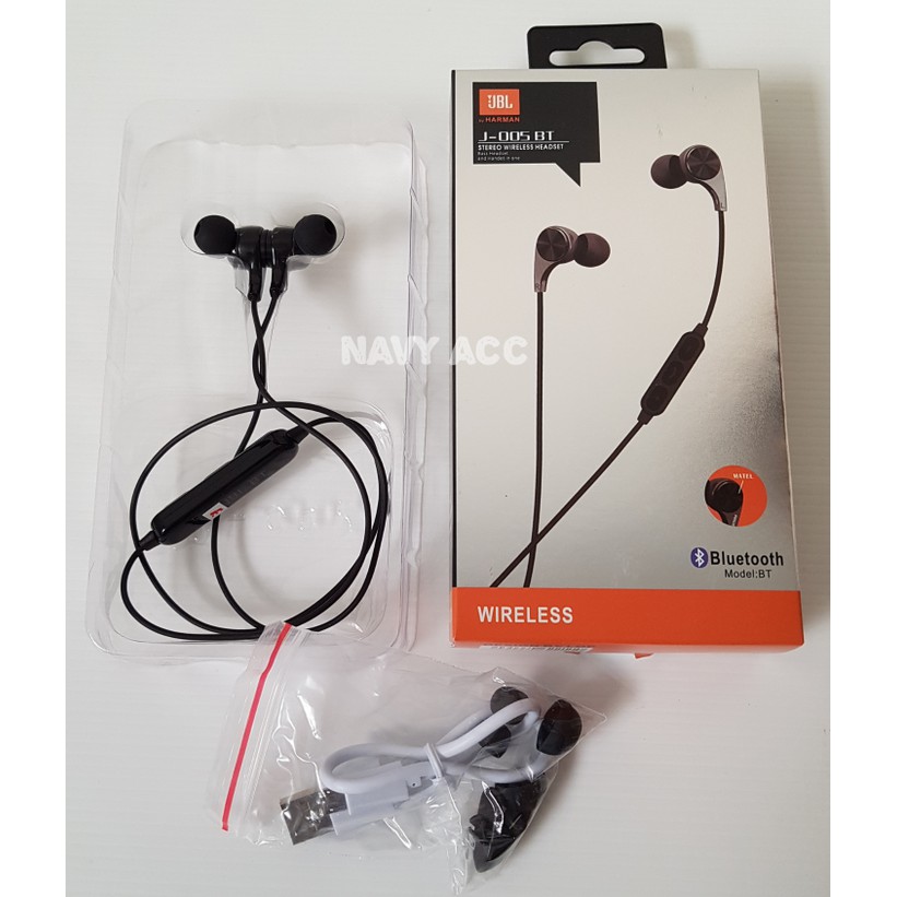 Headset Bluetooth JBL Extra Bass J005   Handsfree Wireless JBL OEM