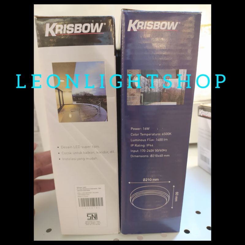 KRISBOW LAMPU LED DOWNLIGHT DINDING/CEILING 16W/ACE WALL LAMP/ACE CEILING LAMP/ACELAMI
