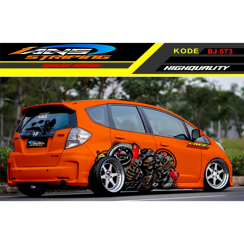 DECAL STIKER MOBIL JAZZ BRIO AVANZA YARIS / STIKER MOBIL / DECAL MOBIL / VARIASI STIKER UNTUK MOBIL