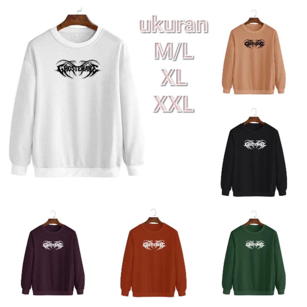 baju sweater BOSETMAN / baju switer / sweater crewneck / fashion pria / baju lebaran - alipio fashion