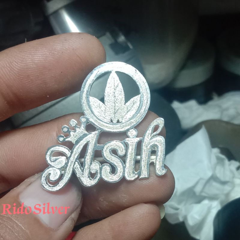 Bross jilbab perak murni asli bros baju pin