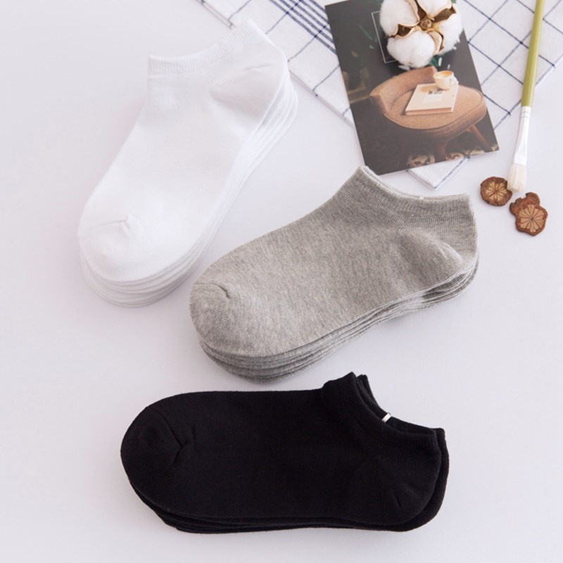 Kaos Kaki Cowok Angkel Socks Kaos Kaki Kantor Kaos kaki Olahraga / 1pasang Kaos Kaki Semata Mata Kaki Unisex Pria Wanita  Motif Polos Import Quality Socks