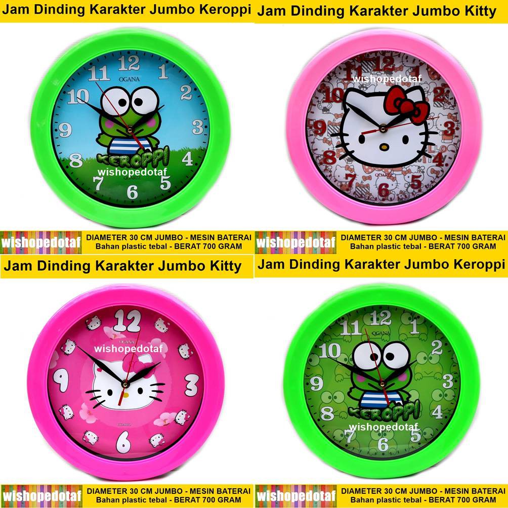 Jam Besar Dinding Karakter Anak