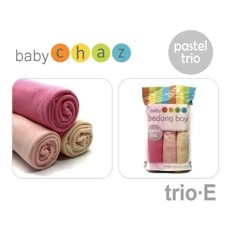 Bedong Bayi Baby Chaz Pastel Trio