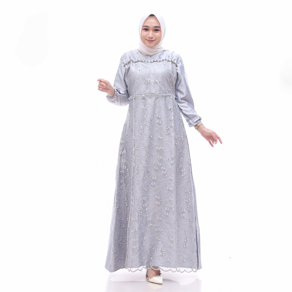 Gamis Kondangan Gaun Pesta Simple Muslimah Luna dress
